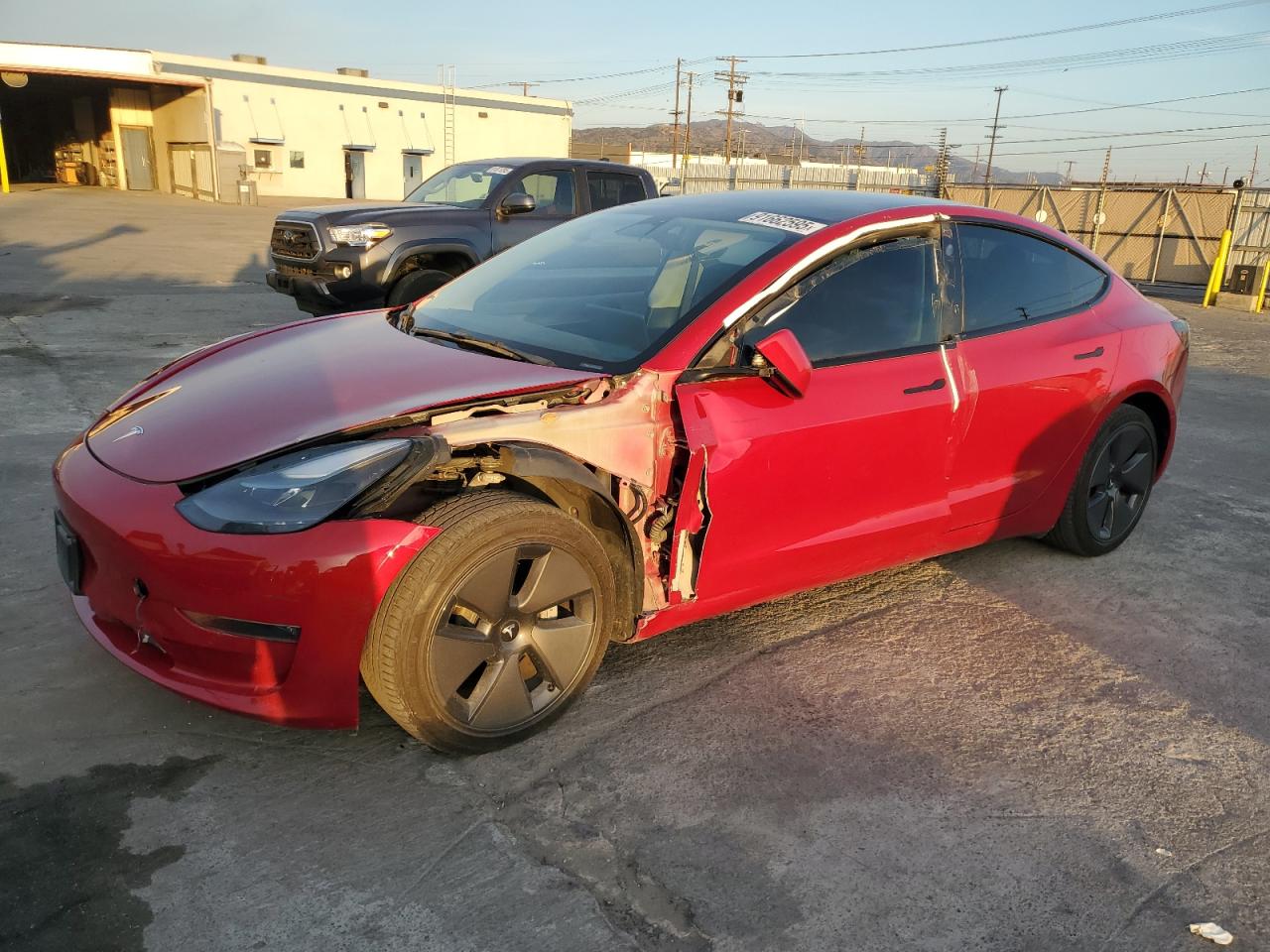 Lot #3281814890 2022 TESLA MODEL 3
