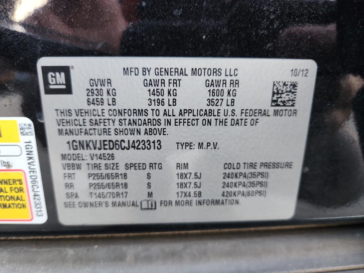 CHEVROLET TRAVERSE LT