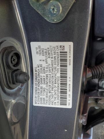 2019 HONDA CIVIC SPOR #3305582133