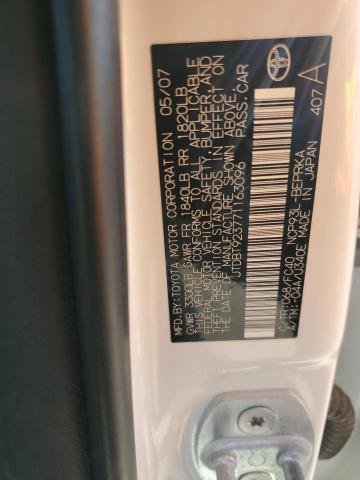 2007 TOYOTA YARIS #3280315958