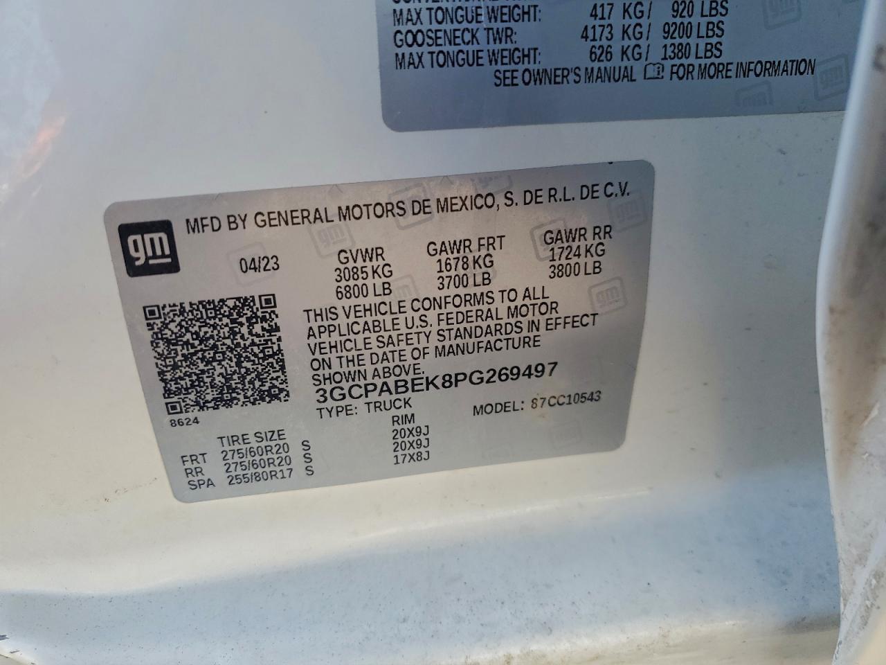 Lot #3317721083 2023 CHEVROLET SILVERADO