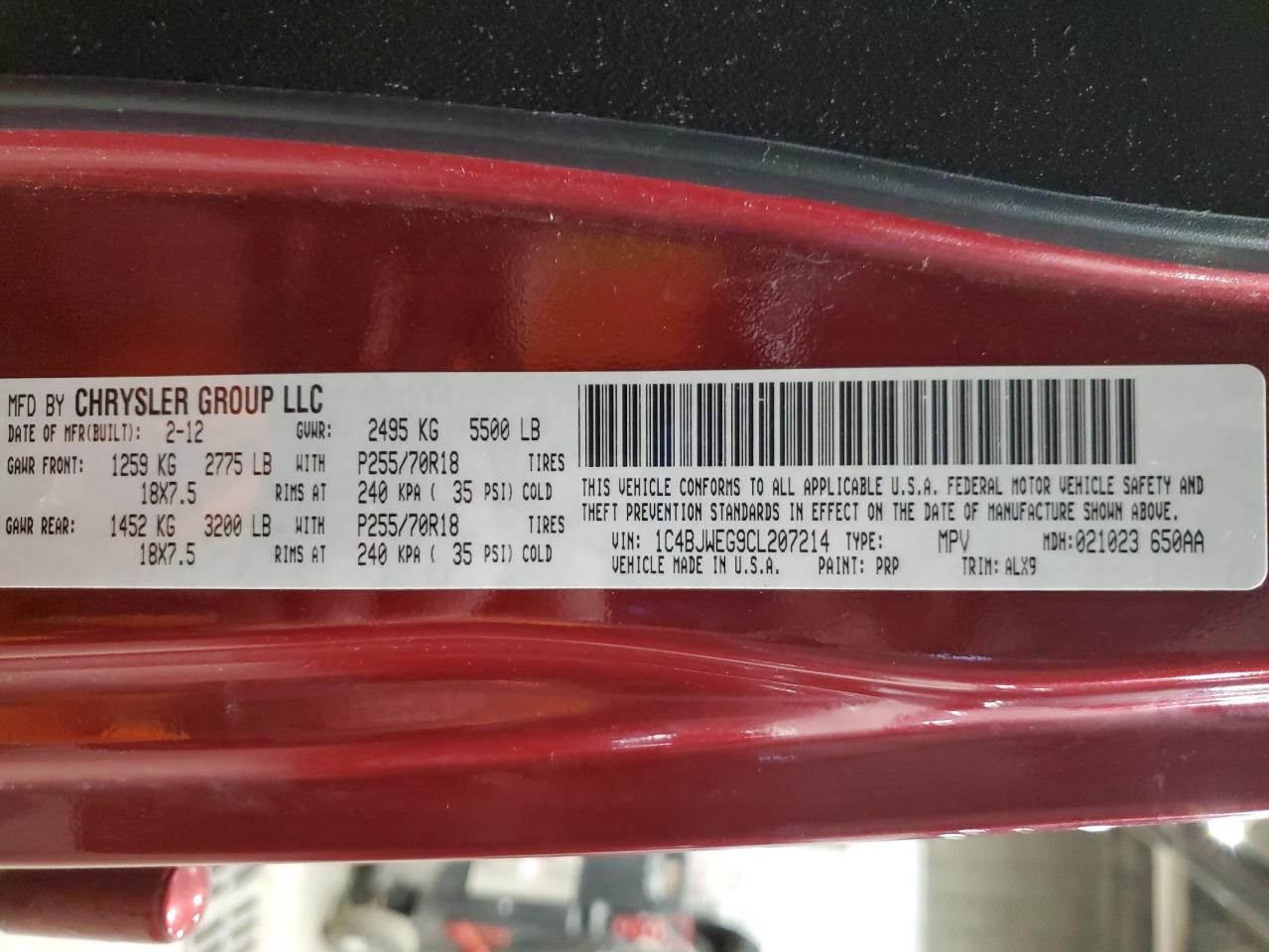 JEEP WRANGLER SAHARA