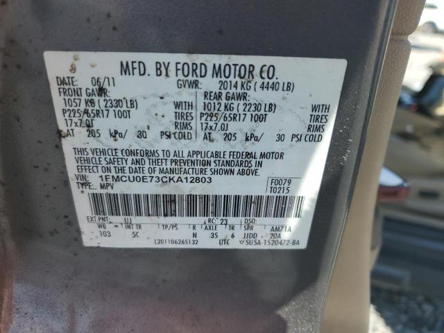 2012 FORD ESCAPE LIM #3290193214