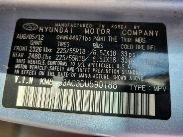 2013 HYUNDAI TUCSON GLS #3296279503