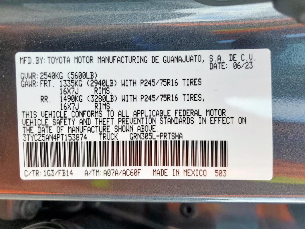 2023 TOYOTA TACOMA DOU #3304955943