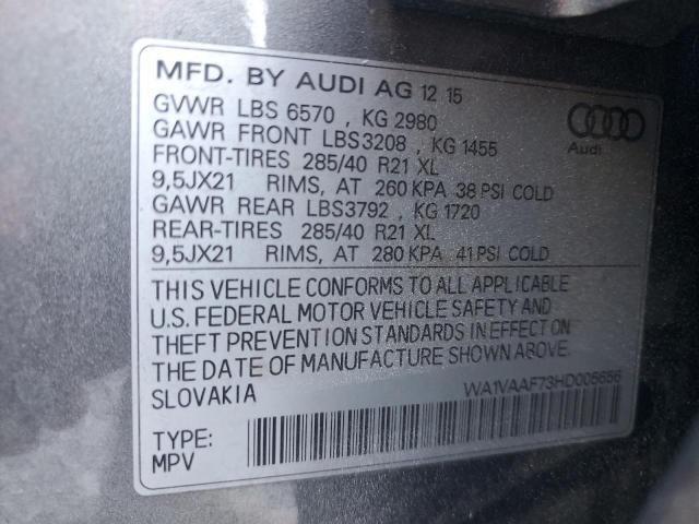 2017 AUDI Q7 PRESTIG #3292399279