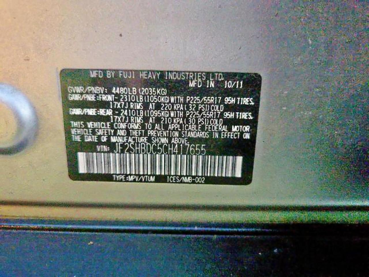 SUBARU FORESTER 2.5X PREMIUM