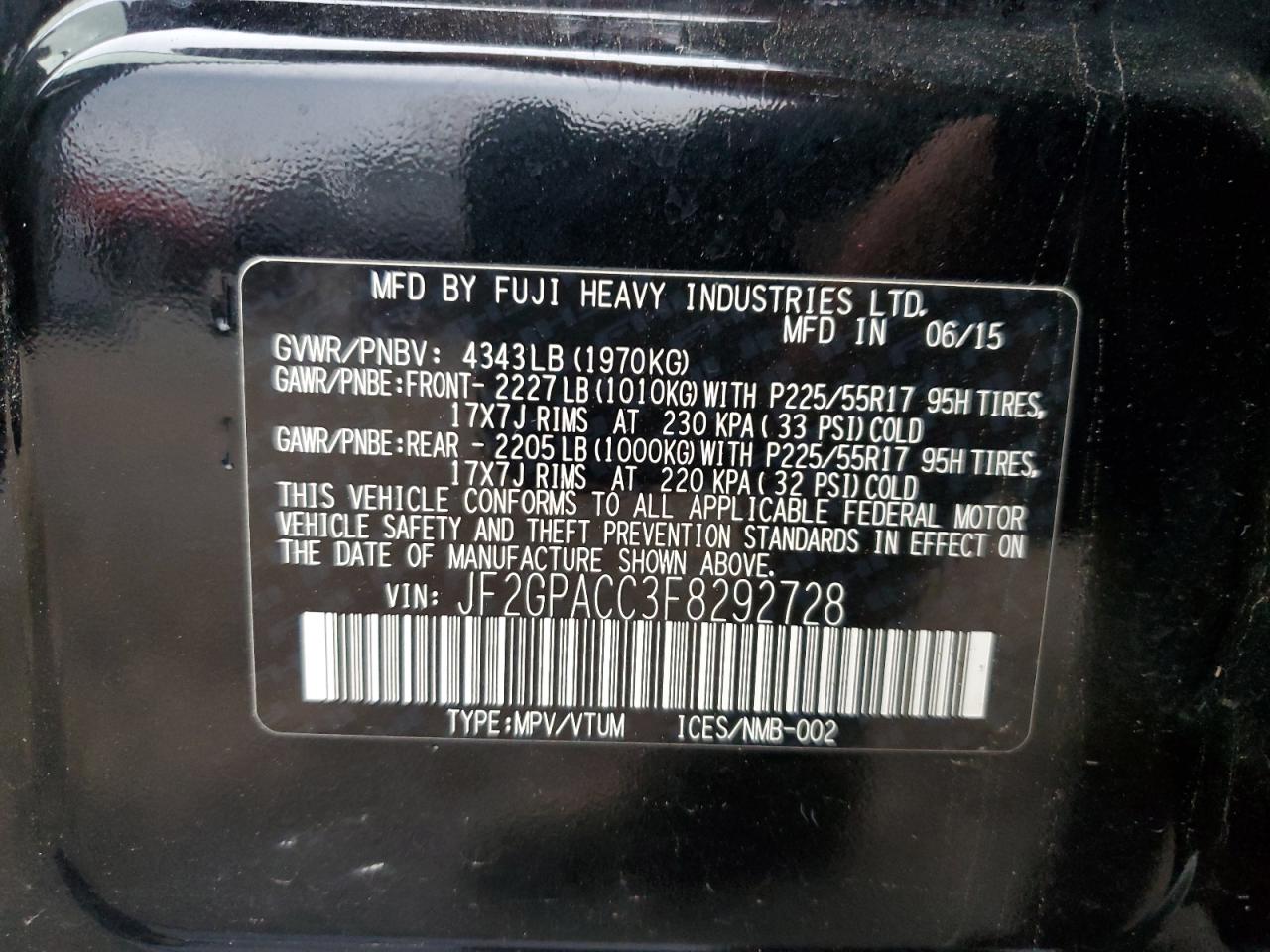 SUBARU XV 2.0 PREMIUM