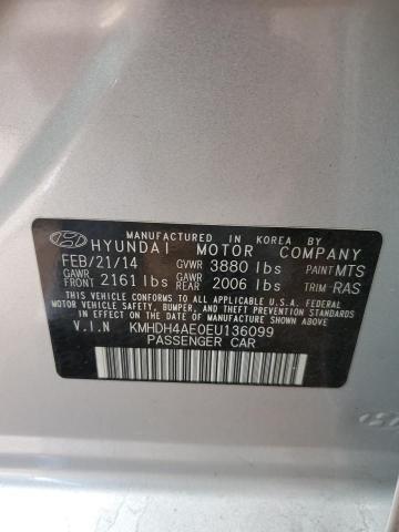 2014 HYUNDAI ELANTRA SE #3302918058