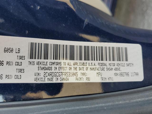 2015 DODGE GRAND CARA - 2C4RDGCG7FR531045