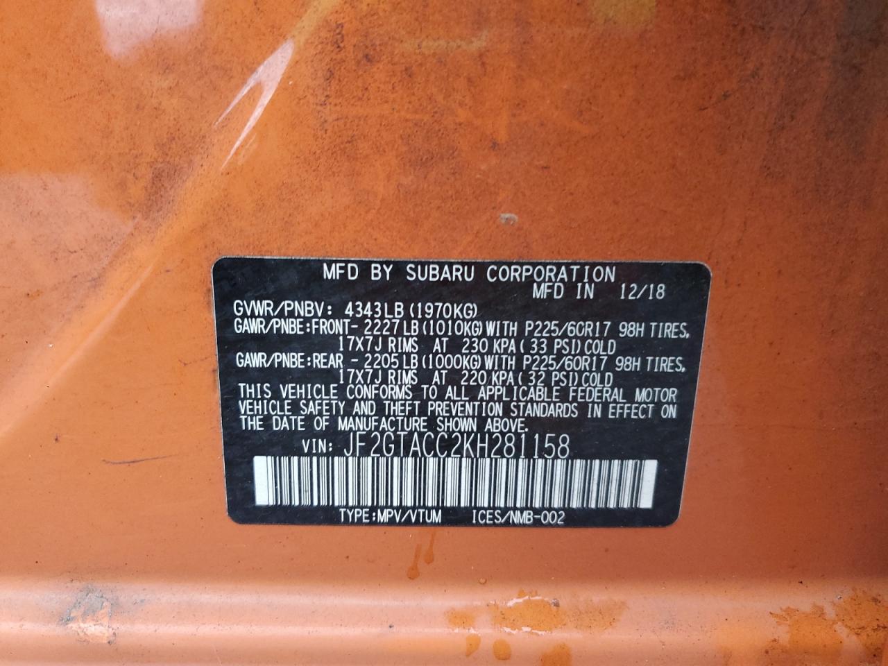 SUBARU CROSSTREK PREMIUM