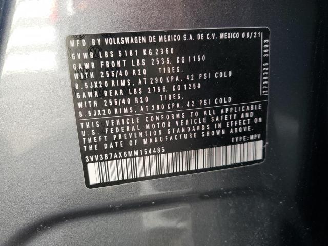 2021 VOLKSWAGEN TIGUAN SE #3301803353