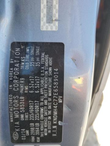 2014 KIA SEDONA EX #3304583485