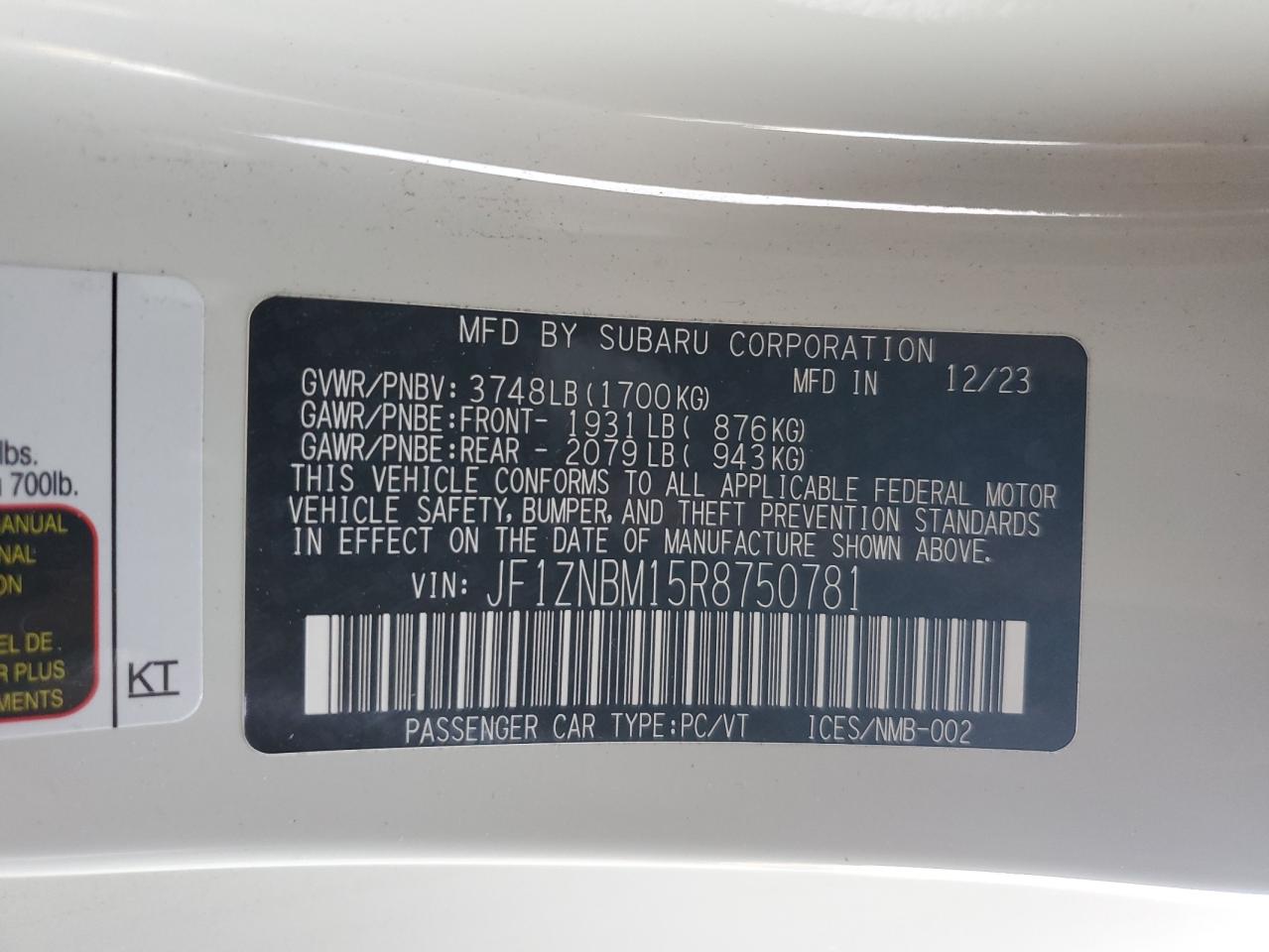 Lot #3304022586 2024 TOYOTA GR 86 TRUE