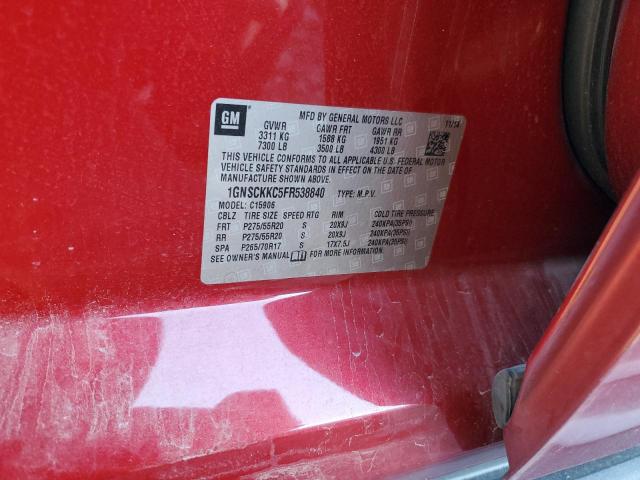 2015 CHEVROLET SUBURBAN C - 1GNSCKKC5FR538840