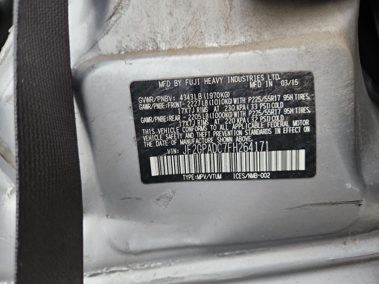 SUBARU XV 2.0 PREMIUM