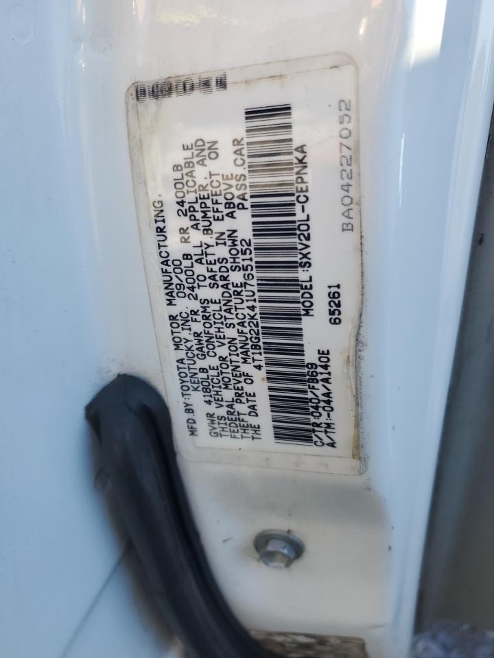 Lot #3302869926 2001 TOYOTA CAMRY CE