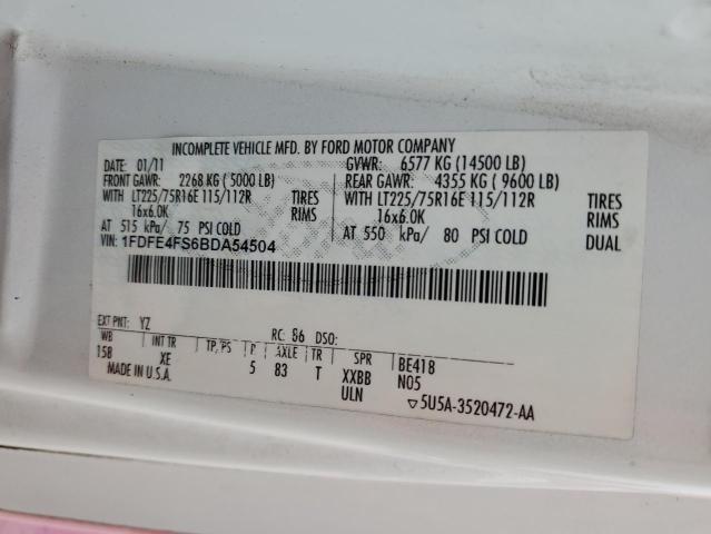 2011 FORD ECONOLINE #3316837699