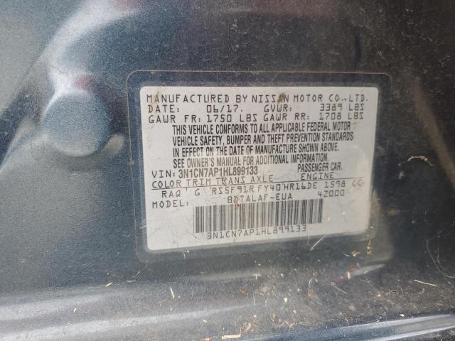 2017 NISSAN VERSA S #3310576047