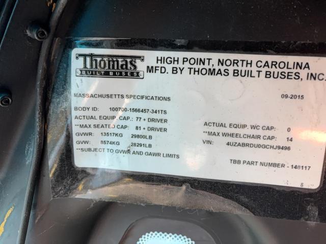 2016 FREIGHTLINER CHASSIS B2 #3292323319