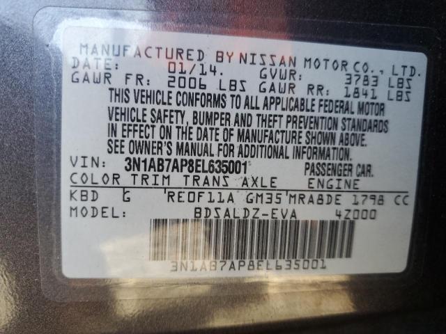 2014 NISSAN SENTRA S - 3N1AB7AP8EL635001