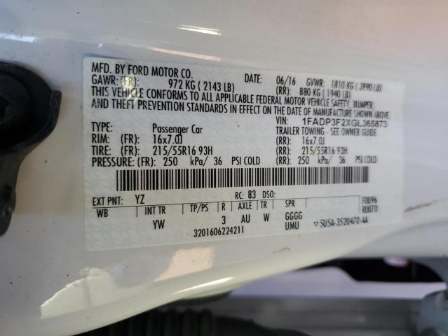 2016 FORD FOCUS SE #3290373785