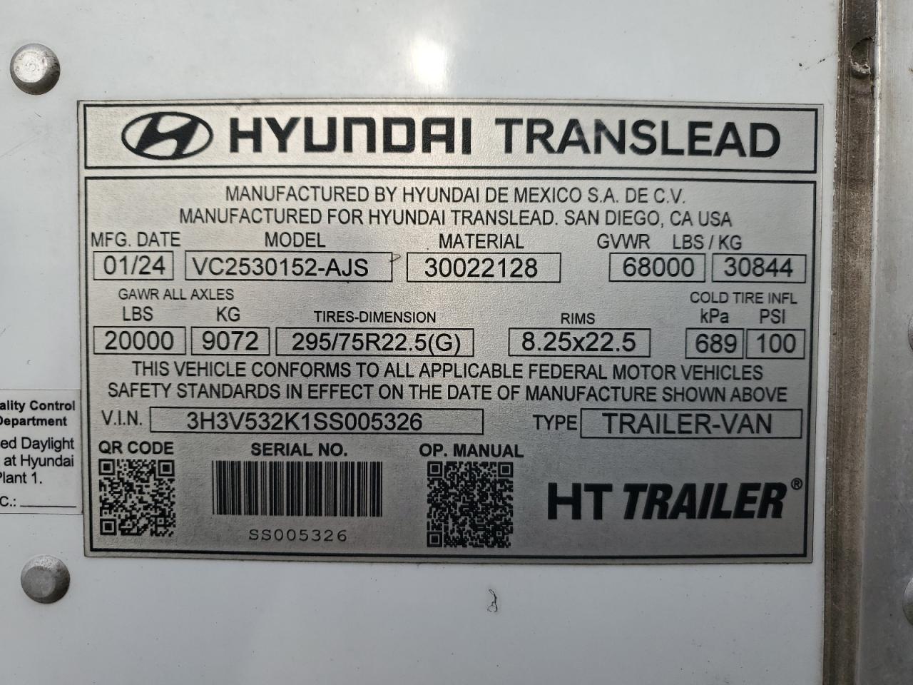 Lot #3284047844 2025 HYUNDAI DRYVAN