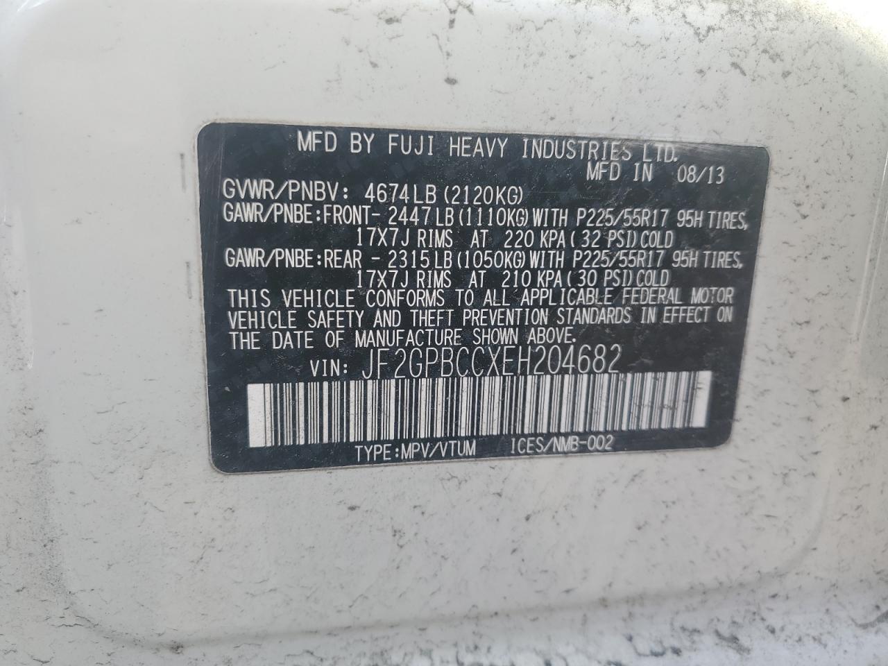 SUBARU XV 2.0I HYBRID