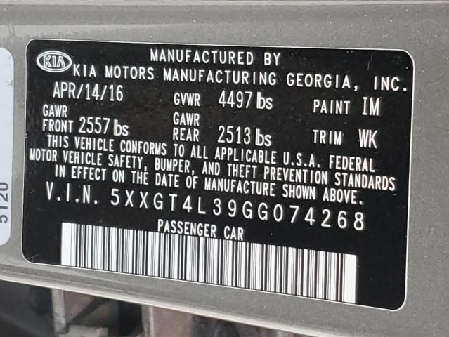 2016 KIA OPTIMA LX #3302766393