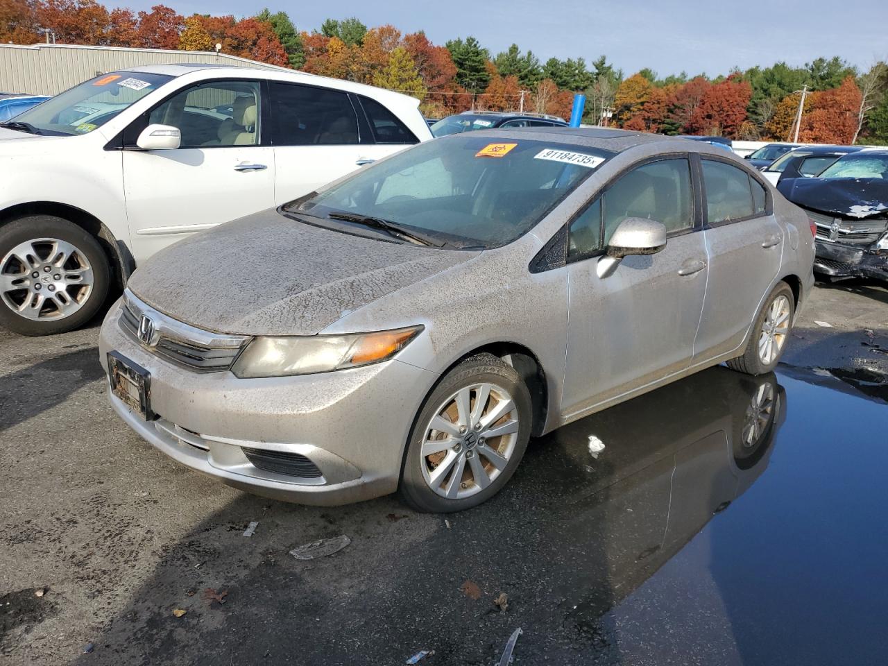 Lot #3316829399 2012 HONDA CIVIC EX