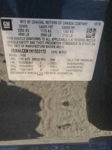 2017 CHEVROLET EQUINOX LT #3296972843