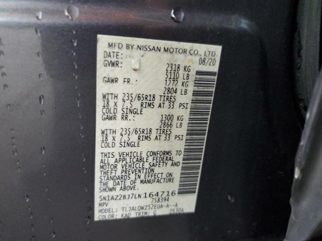 2020 NISSAN MURANO SV #3302740018