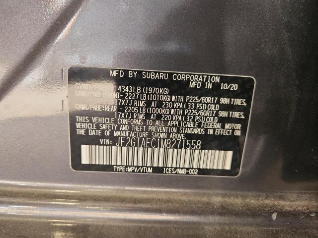 2021 SUBARU CROSSTREK #3310616292