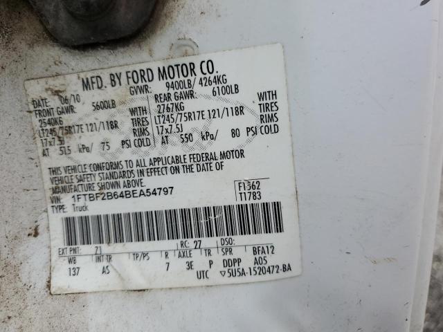 2011 FORD F250 SUPER - 1FTBF2B64BEA54797