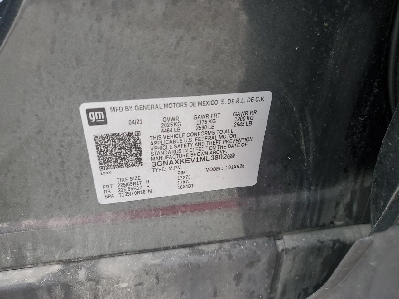 CHEVROLET EQUINOX LT