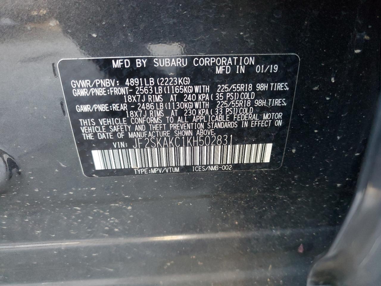 SUBARU FORESTER SPORT