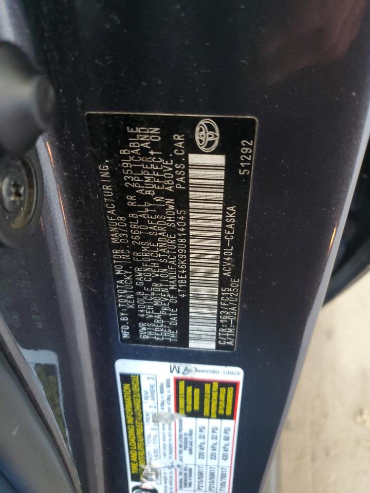 Lot #3290266276 2009 TOYOTA CAMRY BASE