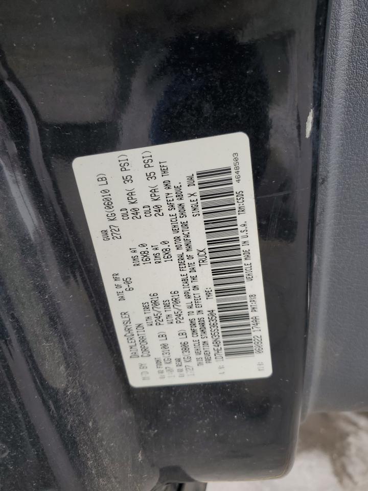 Lot #3309377966 2005 DODGE DAKOTA QUA