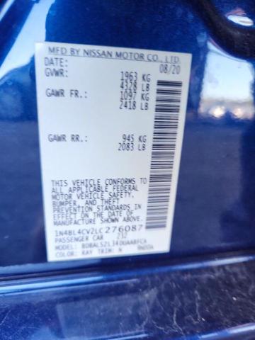 2020 NISSAN ALTIMA SR #3286692288