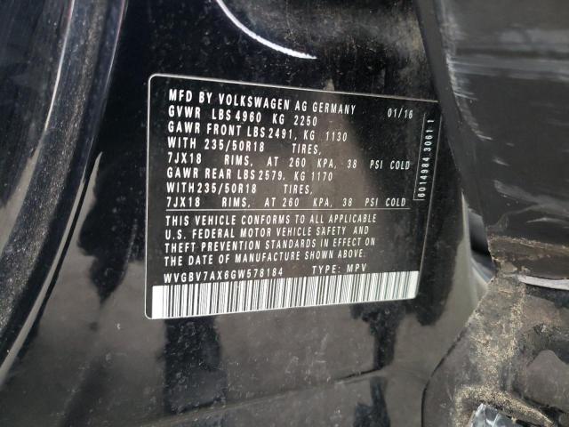 2016 VOLKSWAGEN TIGUAN S #3305305302