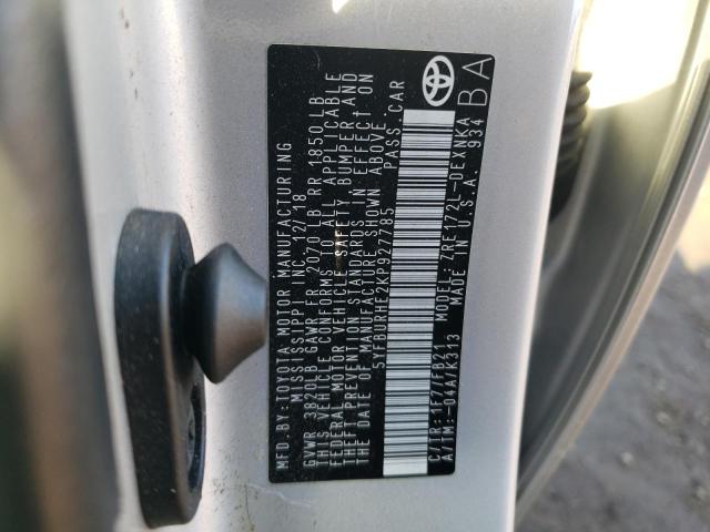 2019 TOYOTA COROLLA L #3302857890