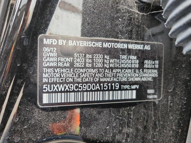 2013 BMW X3 XDRIVE2 - 5UXWX9C59D0A15119