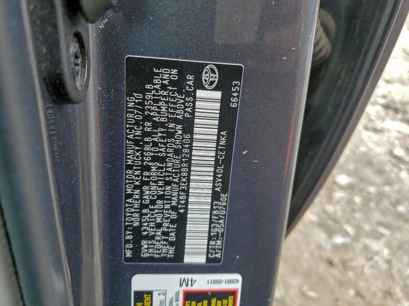 2011 TOYOTA CAMRY BASE #3305303358