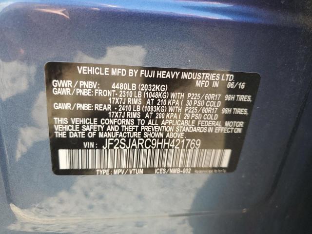 2017 SUBARU FORESTER 2 - JF2SJARC9HH421769