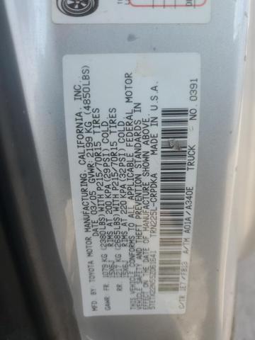 2005 TOYOTA TACOMA ACC #3291324166