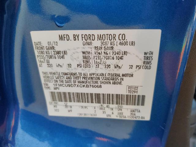 2012 FORD ESCAPE XLT #3291339174