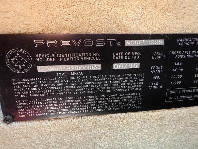 1996 PREVOST BUS #3296921822