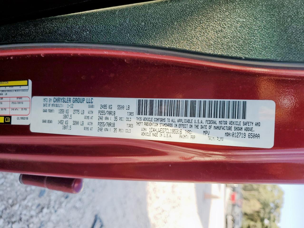 JEEP WRANGLER SAHARA