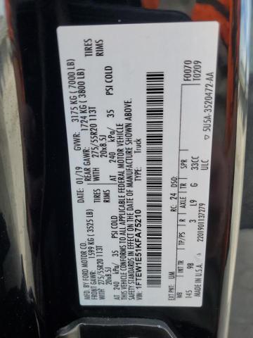 2019 FORD F150 SUPER - 1FTEW1E51KFA75210