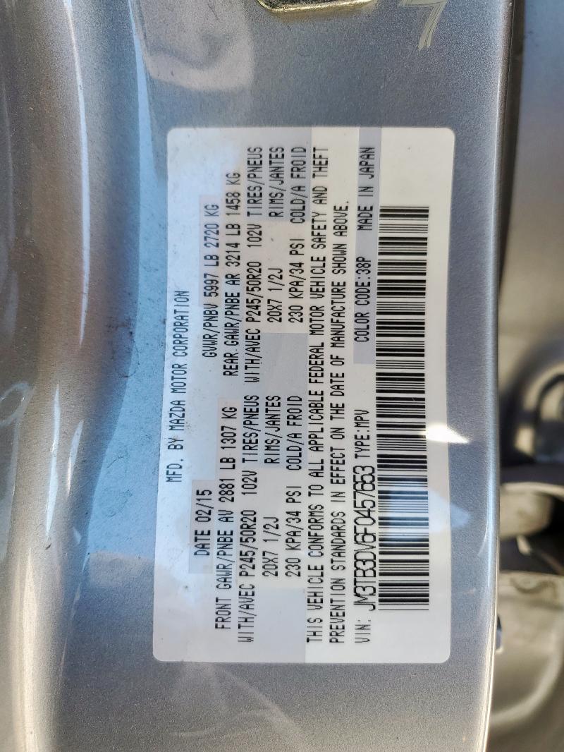 2015 MAZDA CX-9 GRAND - JM3TB3DV6F0457653